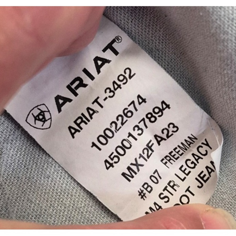 Ariat M4 Legacy Relaxed Bootcut Jeans Men's 36x30 Blue Denim Workwear Western - Picture 14 of 16